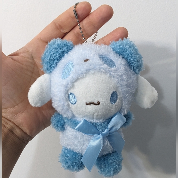 NEW Cinnamoroll Sanrio Cute Plush Keychain Bag Charm - Picture 1 of 6